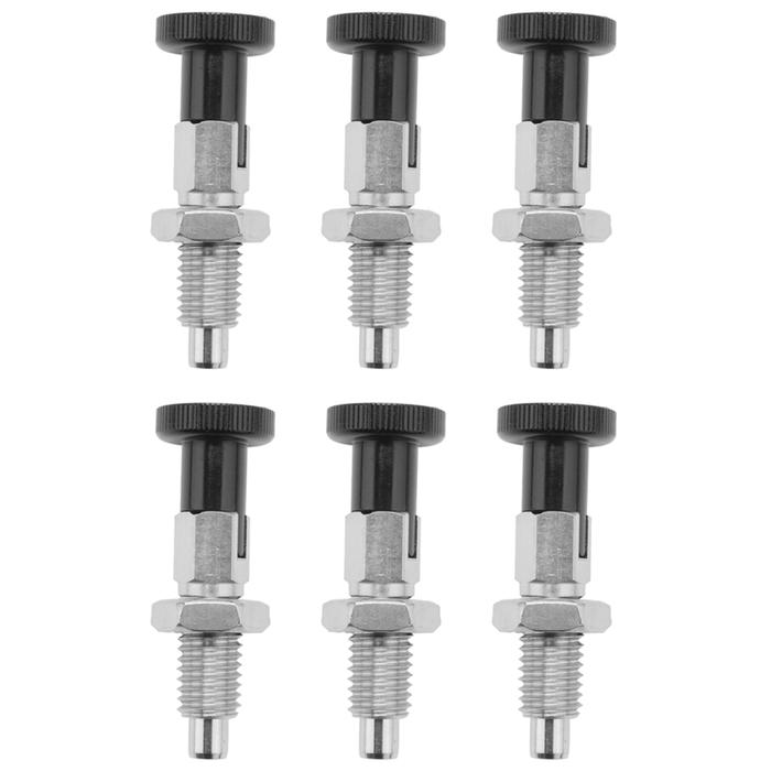 6X M10 Stainless Steel Self Locking Index Plunger Pin With Self Locking Function For Dividing Head
