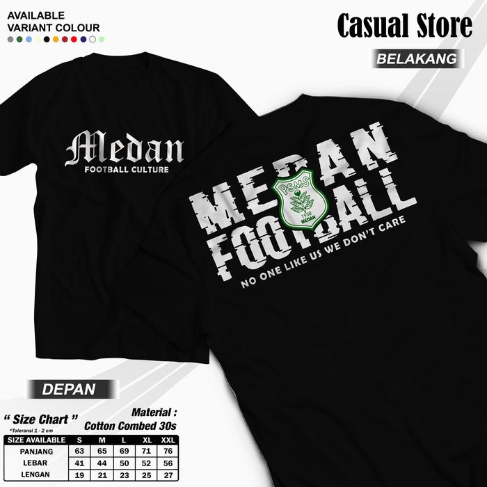 Store Casual Kaos Dewasa Kaos Medan Football Culture/Kaos PSMS Medan Fans