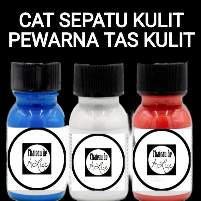Cat sepatu kulit / cat tas kulit / cat jok kulit / cat kulit/ pewarna kulit / leather Paint / perala