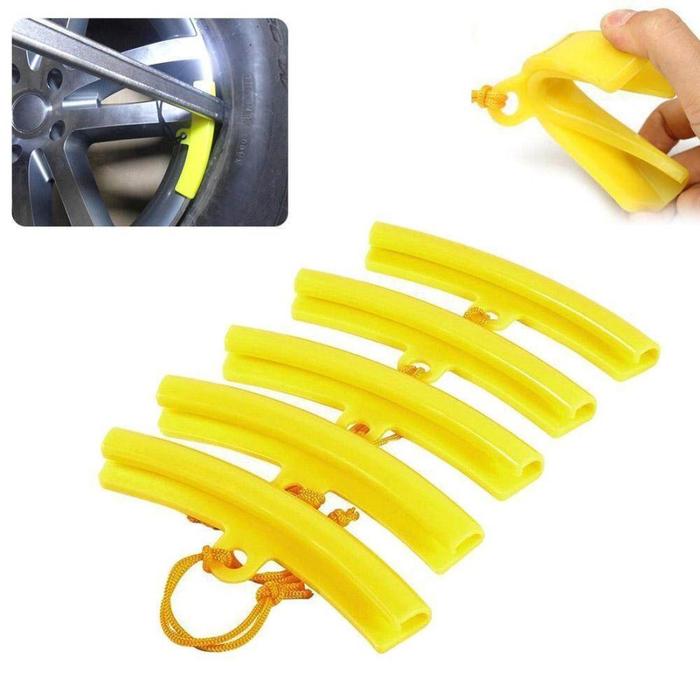 Pelindung Pelek Roda ban roda/pelindung bibir velg roda mobil motor - kuning 4pcs