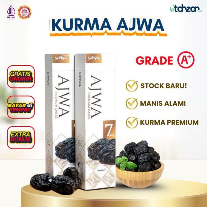 Kurma Ajwa 7 Butir Kurma Ajwa Safiya Asli Madinah Qualitas Premium Oleh Oleh Haji Umroh Promo!