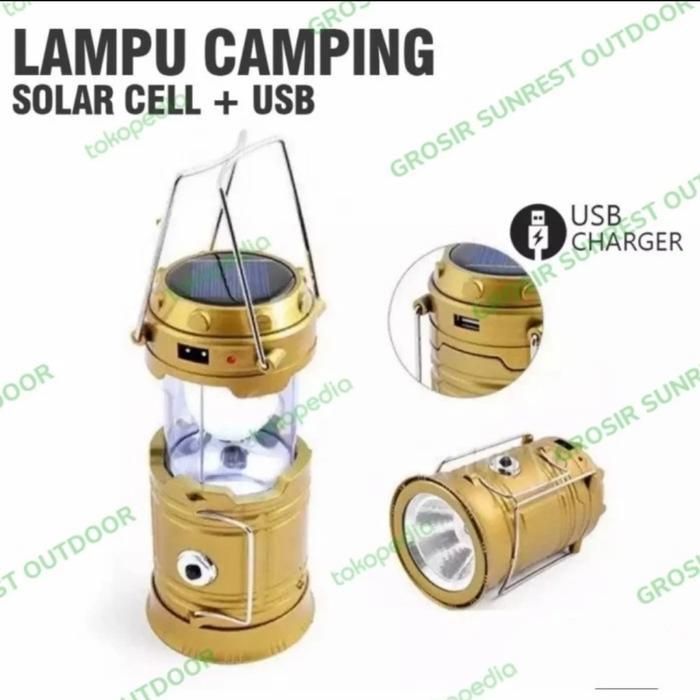 LAMPU TENDA POWERBANK SENTER MULTIFUNGSI M2 LED FLASHLIGHT *