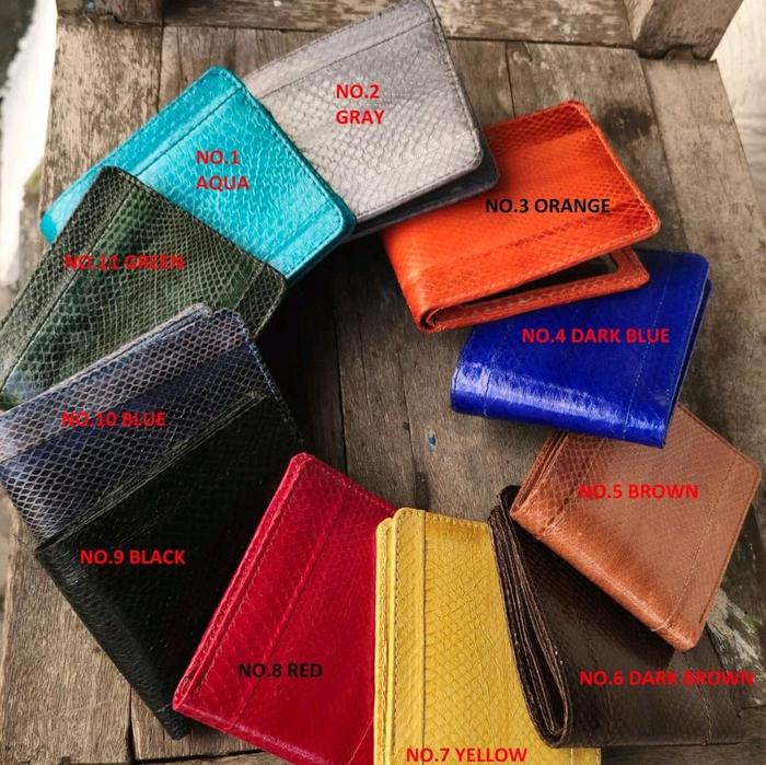 dompet asli kulit ular air Pria Uang