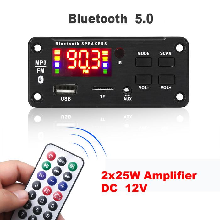 Wireless Mp3 Player Bluetooth Audio Module 2*25W 50W Amplifier