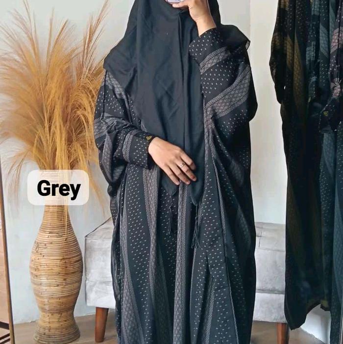 JEMA abaya kaftan    Kain Hikmat jetblack premium