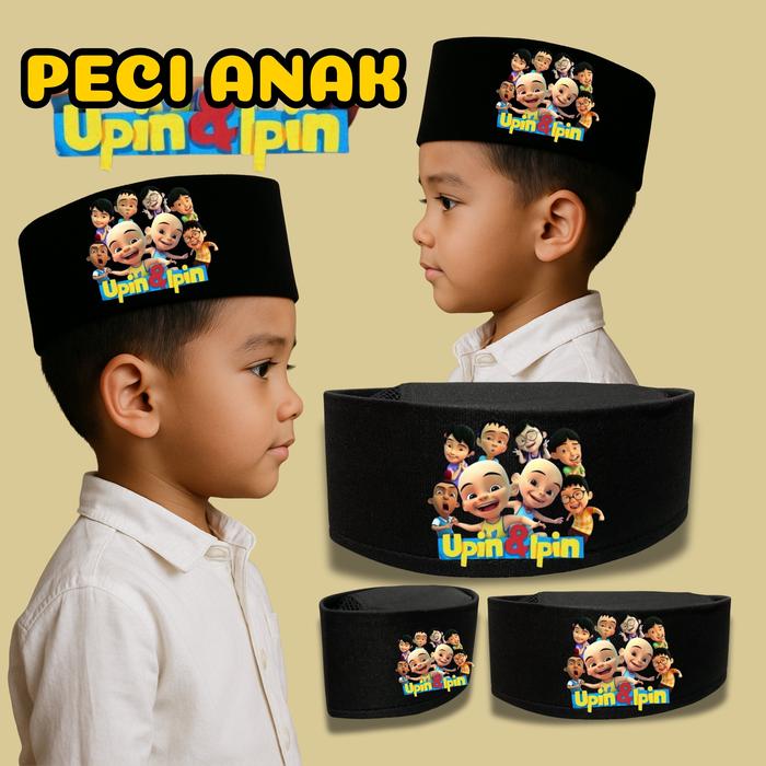 Kopiah Upin Ipin - Peci Upin Ipin - Songkok Upin Ipin