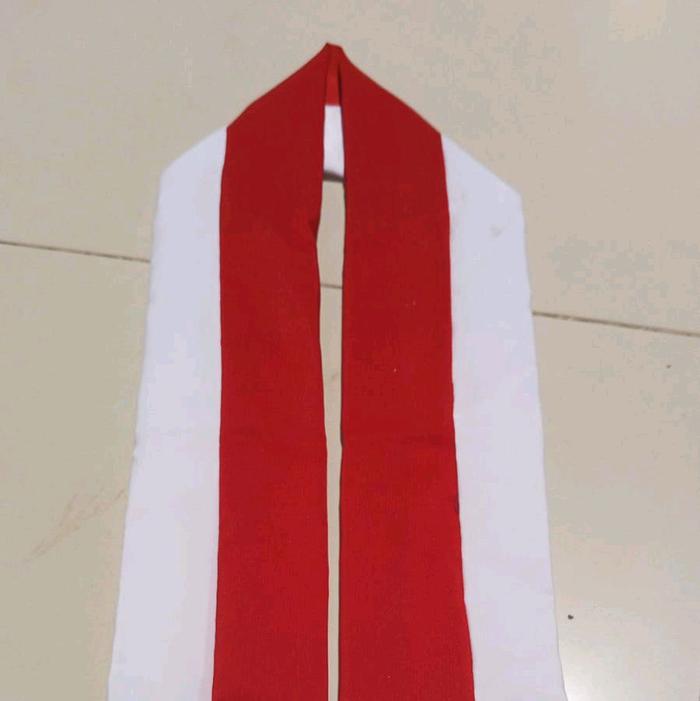 syal merah putih - cukin merah putih