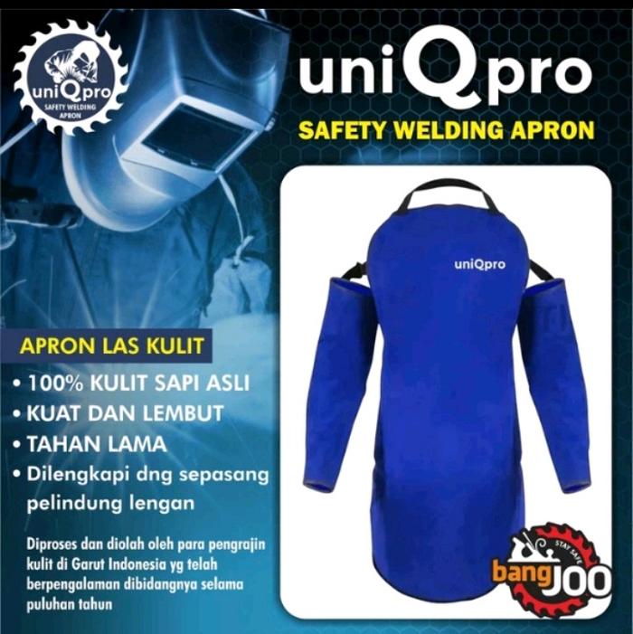 baju las safety - apron set dada lengan adjustable - baju las - celemek tukang las masak jagal