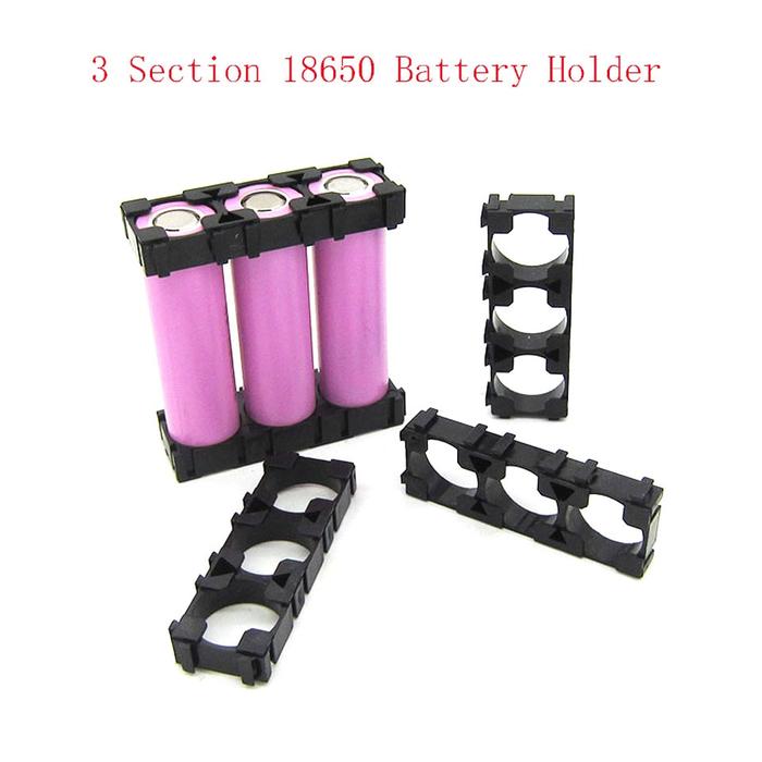 Bracket Baterai 18650 Sambungan Baterai 18650 Isi 3 Holder Bracket Battery Braket Sambungan Baterai 