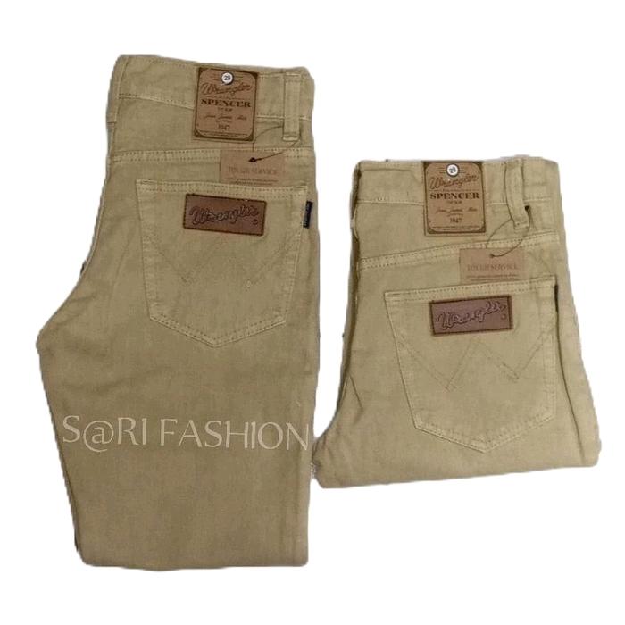 Celana Jeans pria Wrangler Standar panjang Bahan Bagus Tidak Melar Reguler Kekinian Moderen Termurah
