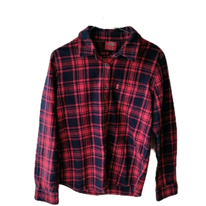 Dickies Kemeja Flannel Original Pria Bahan Hangat Nyaman Gaya Terkenal Dari Merek Terkenal Dickies D
