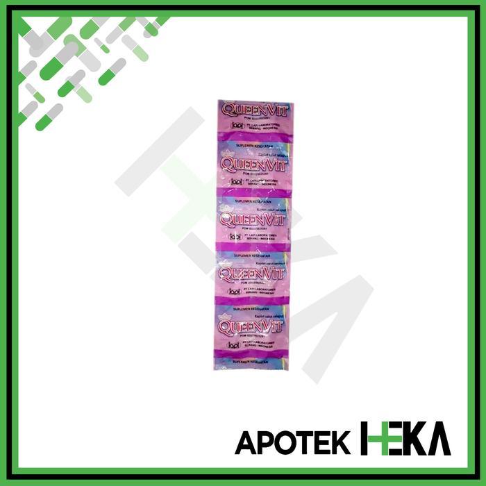 PROMO GUYS Queenvit Strip isi 10 Kapsul - Vitamin Program Hamil Wanita PREMIUM