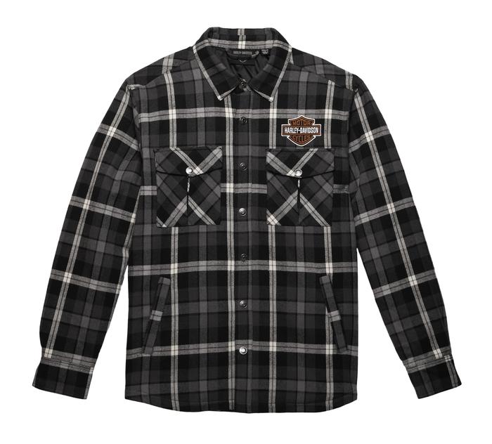 Jaket Kemeja Flannel Harley-Davidson Bar & Shield Shirt Jacket Original - 96137-23VM