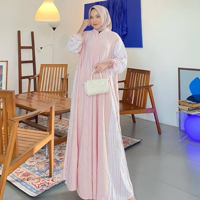 Gamis twill ori coksu garis
