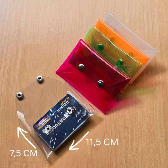 Dompet Plastik / Dompet Kartu / Tempat Uang / Dompet Wanita / Dompet Pria / Dompet Warna