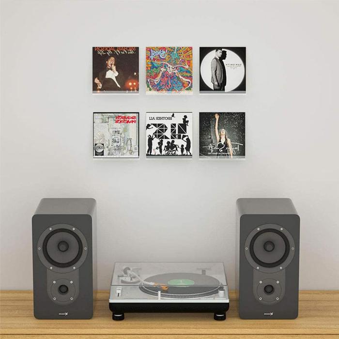 Rak Dinding Akrilik Untuk Vinyl Piringan Hitam, Buku & Foto, CD Rak Dinding Akrilik Rak Piringan Hit