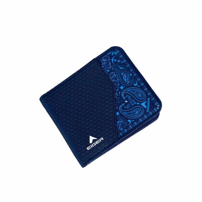 Altingia Excelsa Wallet Original Eiger // Dompet Pria Berkualitas - Biru Hitam Kartu