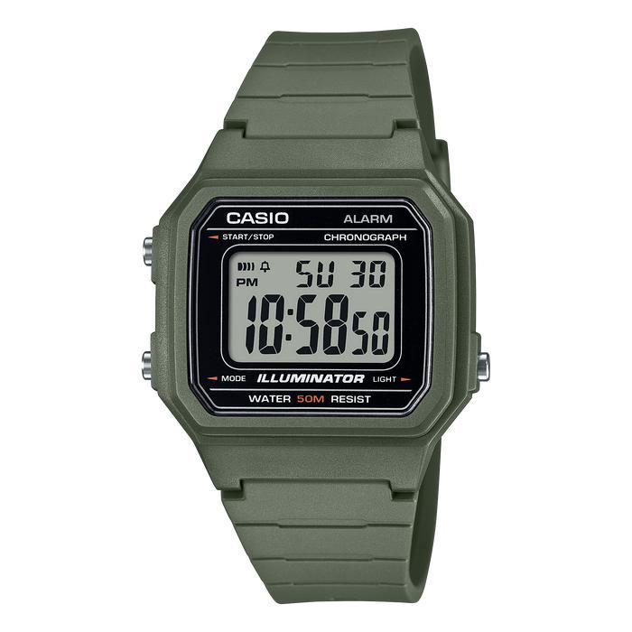 Casio W-217H-3AVDF Jam Tangan Pria Digital W-217H-3A Illuminator W217H
