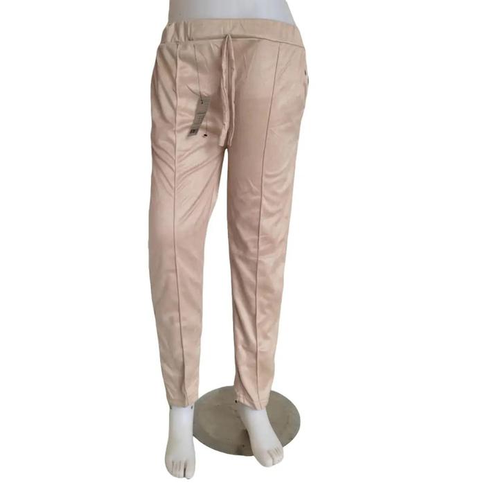 Celana Kulot Hitam Suede Import Wanita Model Cubit Doty Pants Cewek Casual Nyaman Panjang Tebal Wais