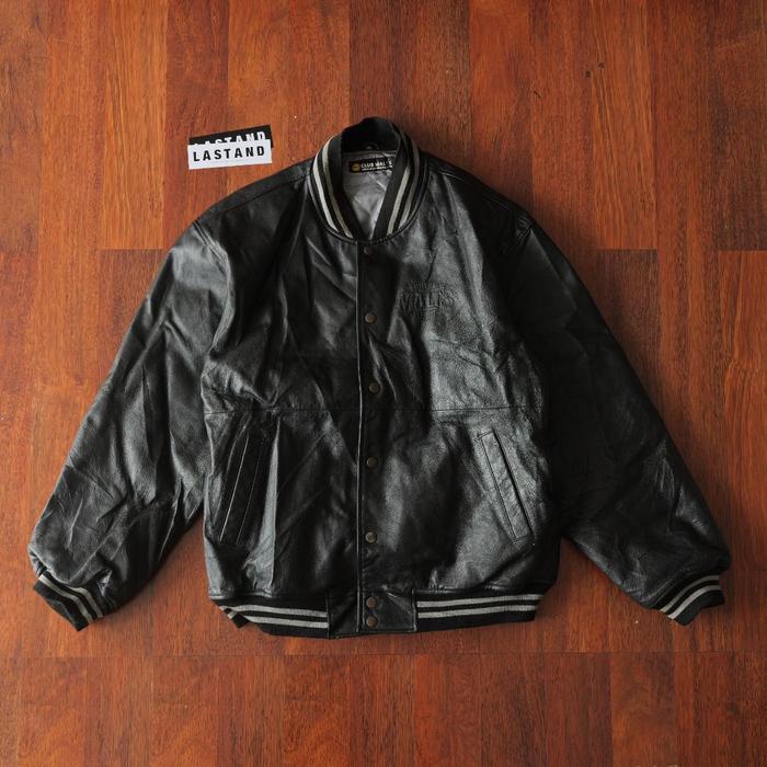Jaket Kulit Varsity Original