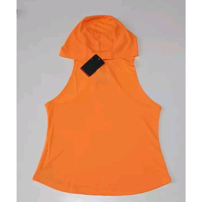 Promo GOTTADNKUA - Tanktop Hoodie Sport Wanita Tank Top OlahRaga Yoga Kaos Lari Cewek Sexy Atasan Se