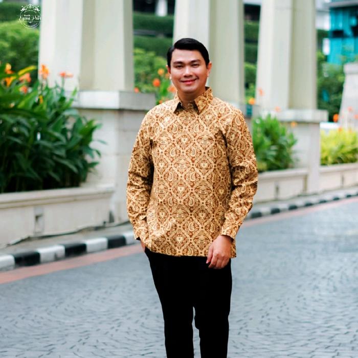 Batik Eyang Putri-Kemeja Katun Lengan Panjang