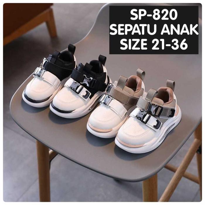 (LOLI-JKT) SD- 820 SEPATU SNEAKER ANAK PEREKAT  DOUBLE RINGAN BANGAT SIZE 21-36