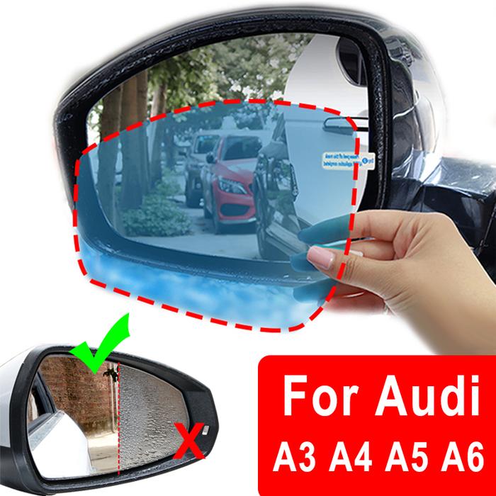 Rearview Mirror Anti Fog Rainproof Film Sticker For Audi A4 S4 B6 B7