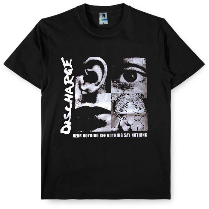 kaos Band punk discharge tag merchcons