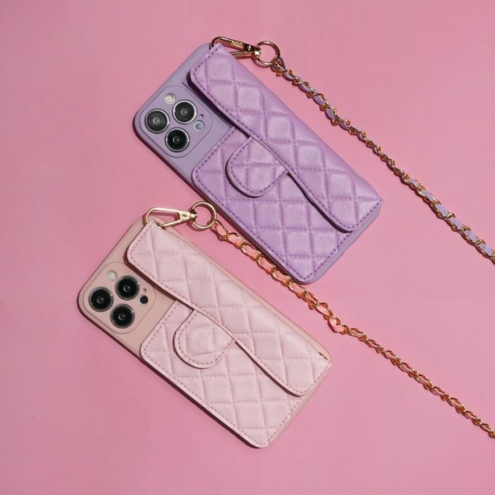 Case Dompet Pouch Tali Rantai For Iphone X XS XS MAX XR 7+ 8+ 7 8 6S 6 6S+ 14 14 PRO 14 13 13 PRO 13