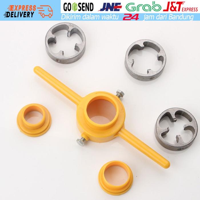 Mata Snai 1/2" 3/4" 1" Alat Senai Pipa PVC Pipe Threader Pipe Thread Maker