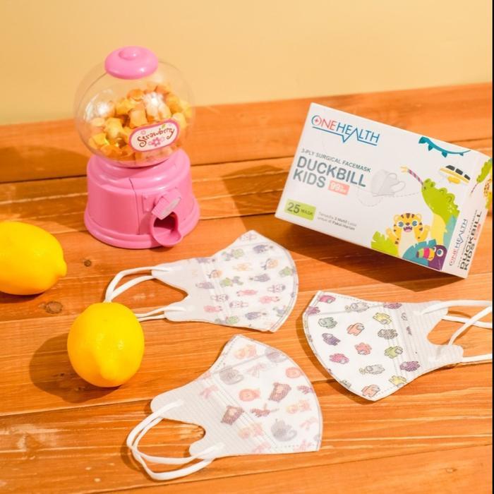 Masker OneHealth Kids | Masker Anak | Duckbill Mask for Kids [Random] II Saleho ShopID