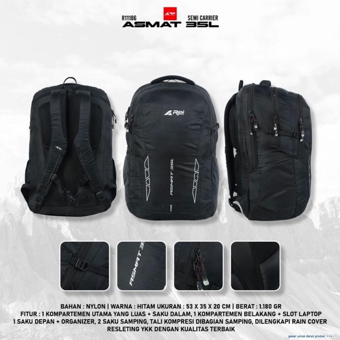 Rei tas ransel punggung asmat 35L