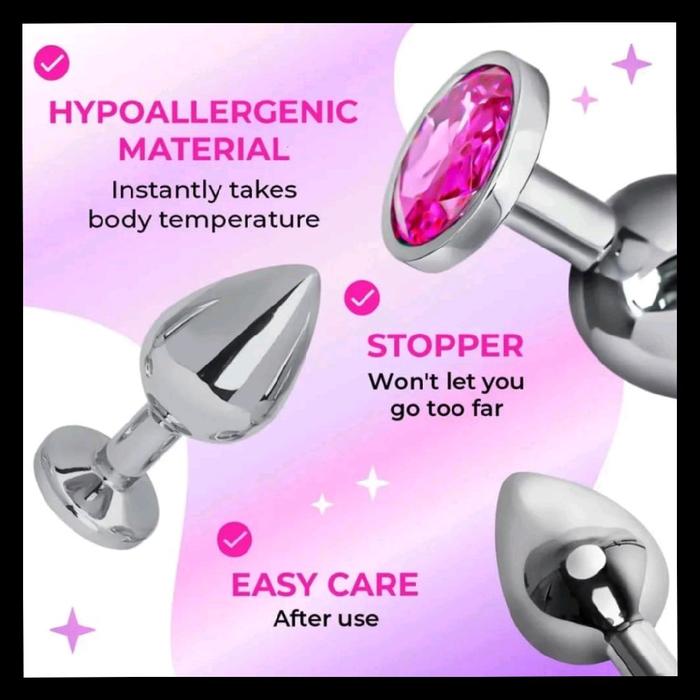 Aksesoris Butt Plug Stainless Steel Harga 1 Pc