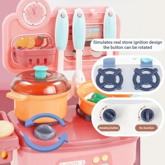 Mini Mainan Dapur Anak DIY Kitchen Set Masak masakan mainan dapur Cooking Set Mainan Anak Perempuan 