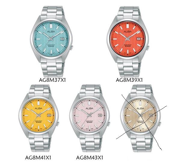 Jam Tangan Alba Ladies AG8M31 AG8M31X1 AG8M33 AG8M33X1 AG8M35 AG8M35X1 AG8M37 AG8M37X1 AG8M39 AG8M39