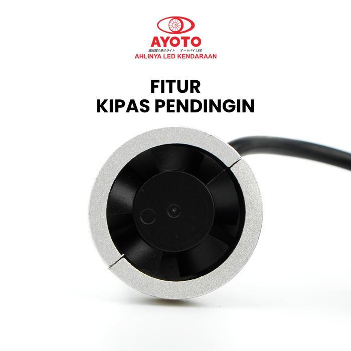 Lampu Led Motor Matic Bebek Ayoto M7A Hi Low Ac Dc Watt 38+38 Terlaris