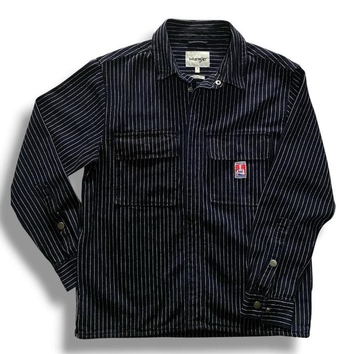Work Jacket Denim Stripe Wrangler Jeans Original