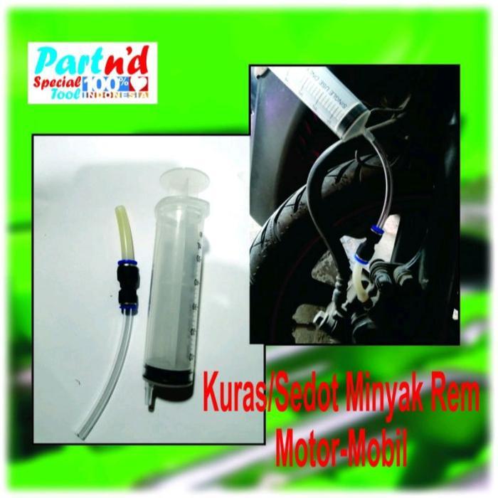 Alat Bleading Rem Suntikan 50ml Spuit 50cc + Selang Kuras Minyak Rem Motor Motorcycle