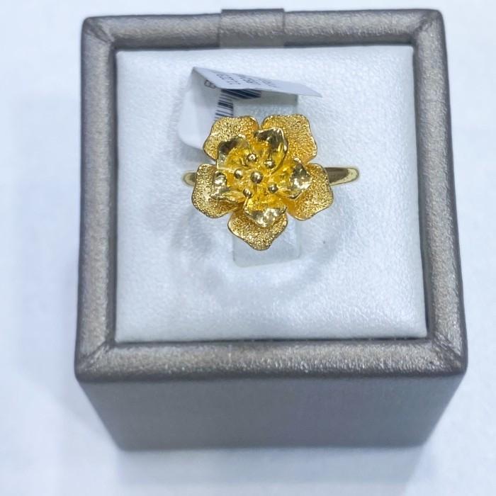 CINCIN EMAS KUNING BUNGA 99% 24 KARAT UBS