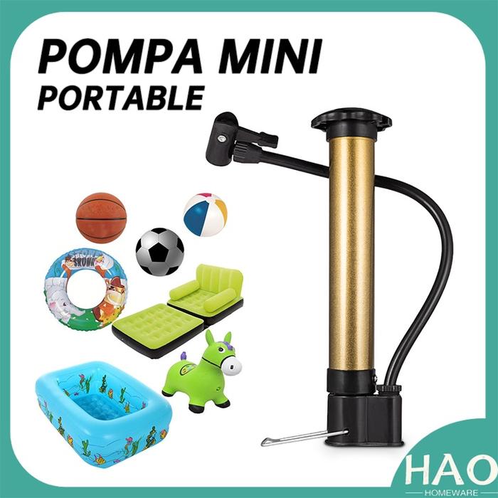 POMPA MINI PORTABLE / POMPA ANGIN / POMPA BOLA / POMPA SEPEDA / POMPA PORTABLE HIDROLIS BAN MOTOR