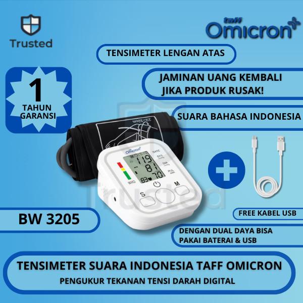 Tensimeter Taff Omicron Pengukur Tekanan Darah Tensimeter Omicron BW3205 Tensimeter Suara Indonesia