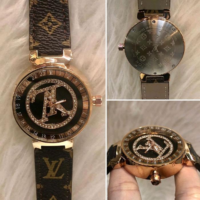JAM TANGAN UNISEX IMPORT / JAM TANGAN BRANDED MIRROR / JAM TANGAN PRIA WANITA / UNISEX WATCHES / LV-