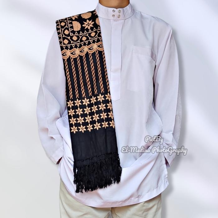 Baru Sorban Rida Ar-rida Serban Habaib Habib motif Kasmiri batik Kashmiri Imammah Surban Batik Habib