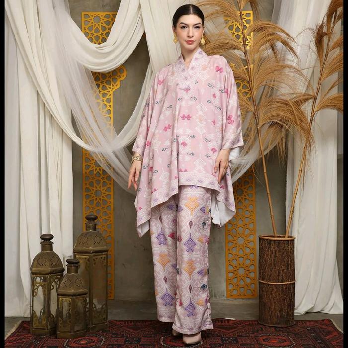 Setelan Celana Pink | Setelan Celana Dusty Pink  | Kebaya Teracota | Tunik Ivory | Setcel Kebaya | O