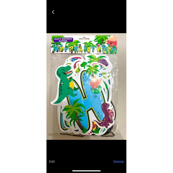 banner 3D happy birthday karakter princess / bunting flag happy birthday / banner ulang tahun 3D mot