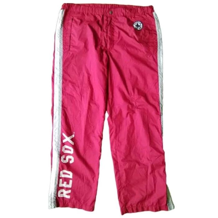 Vintage 2007 Uniqlo x MLB Boston Red Sox Spellout Track Pants Y2K Celana Panjang Olah Raga Long Orig