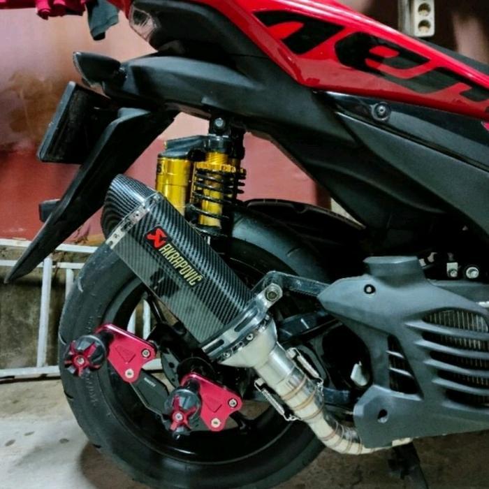 Knalpot Racing Akrapovic EVO Nmax Aerox Pcx Vario Adv Xmax Beat Mio Fino dll