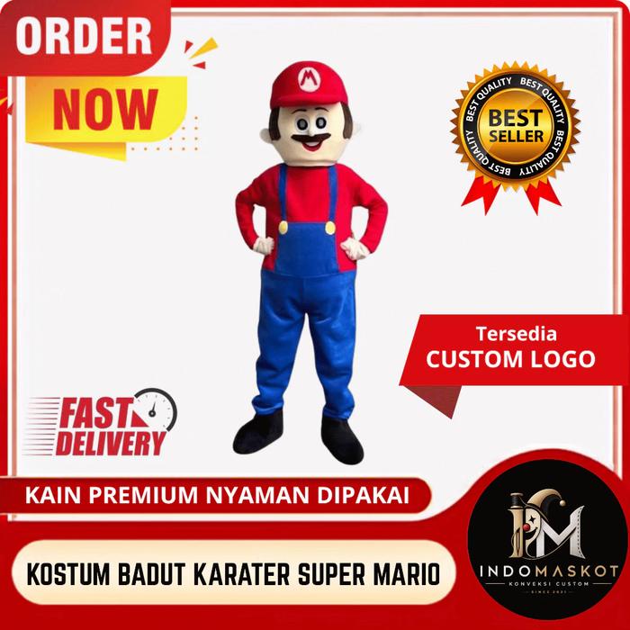 COSTUM BADUT MASKOT SUPER MARIO