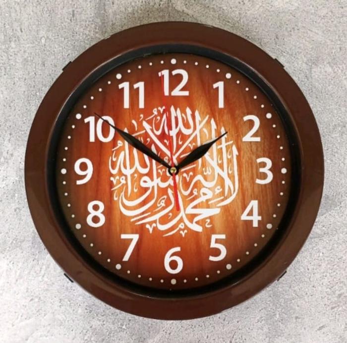 Jam Dinding Ogana 8888 Motif Kaligrafi // Jam Dinding Nuansa Islami // Jam Dinding Kaligrafi Besar /